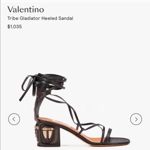 [Valentino] black strappy sandal